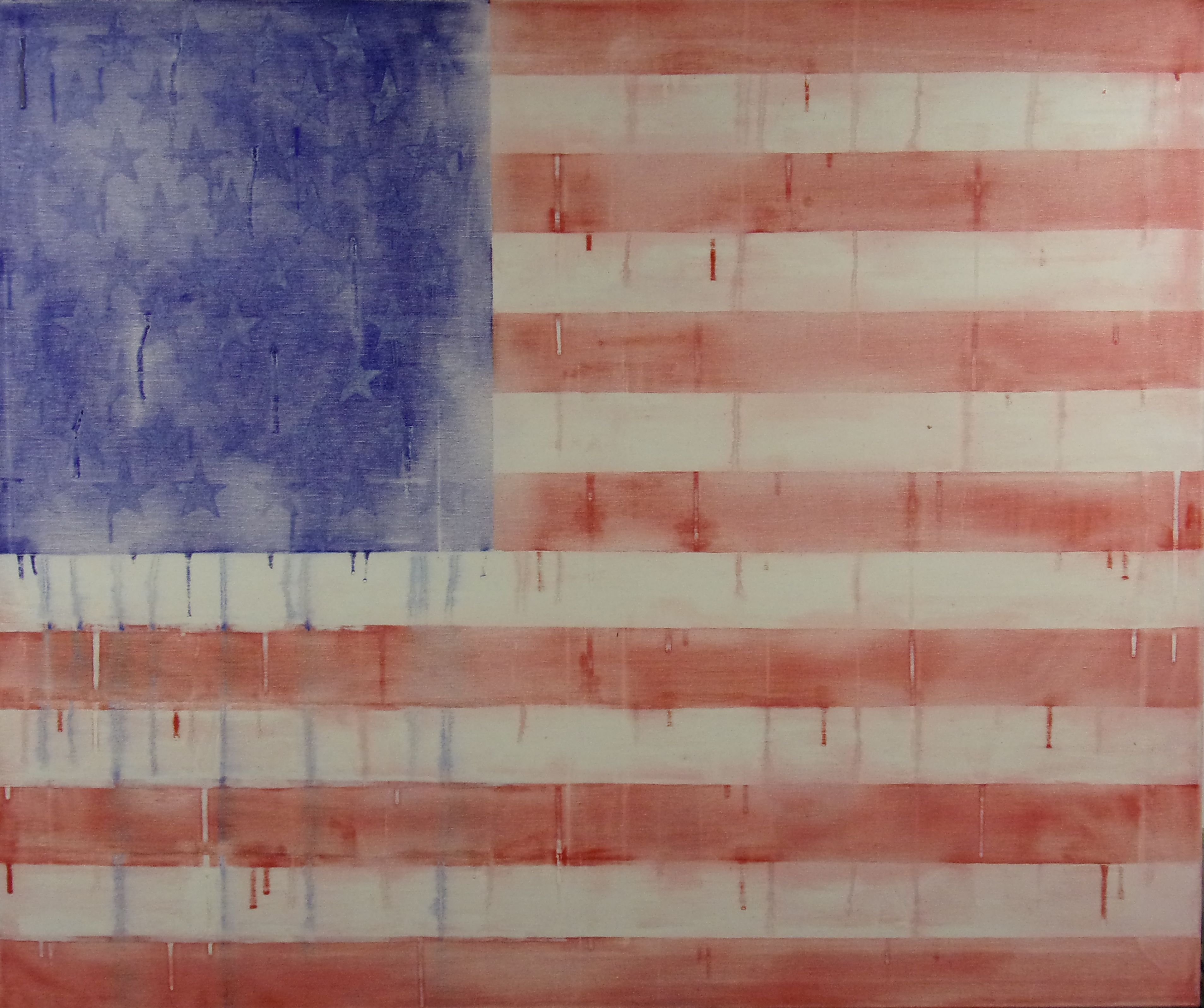 Downfall of USA United Tears of America Oil painting on canvas art Verenigde Tranen van Amerika