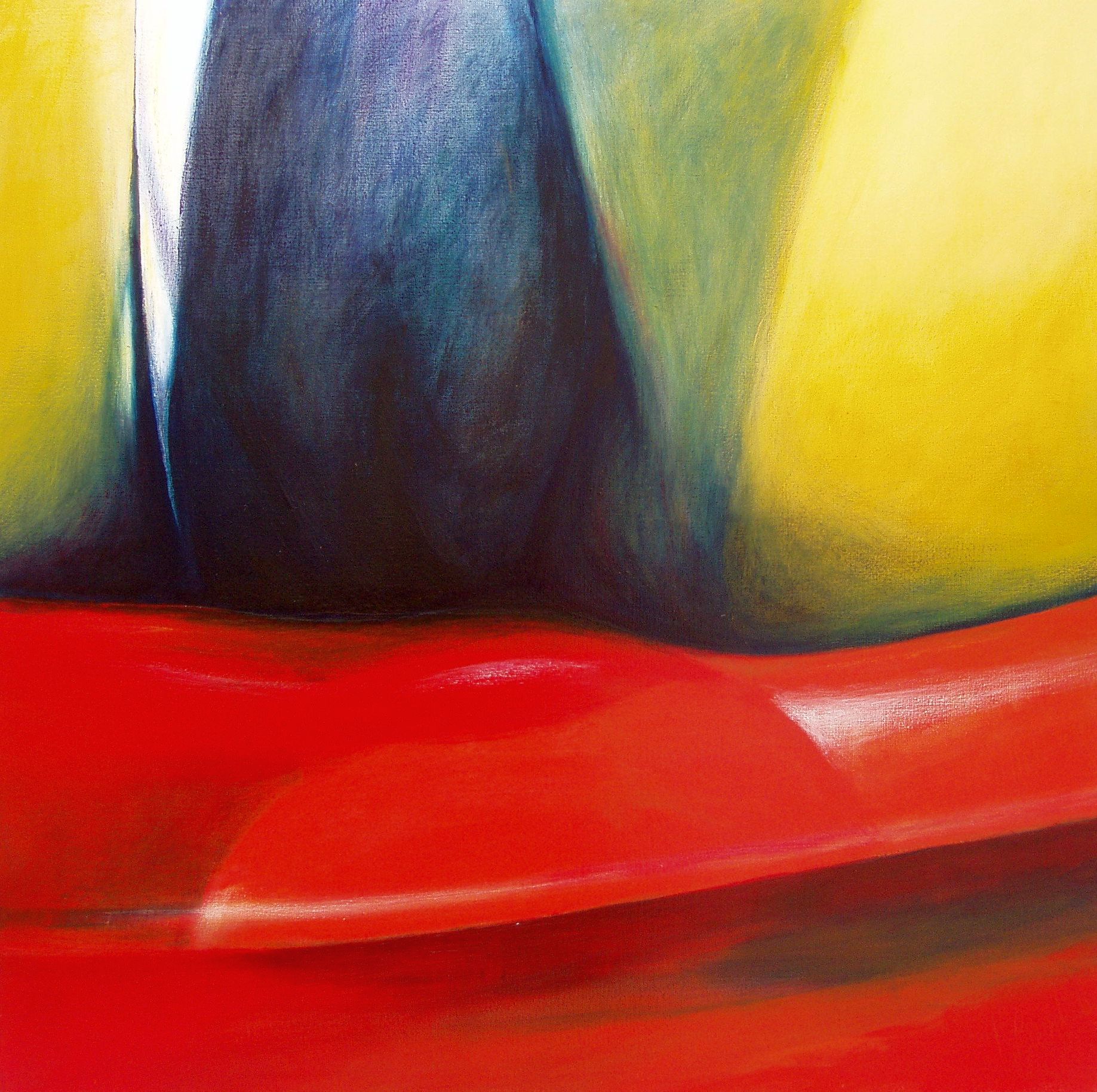 Chaise Rouge willem berkers acryl on canvas
